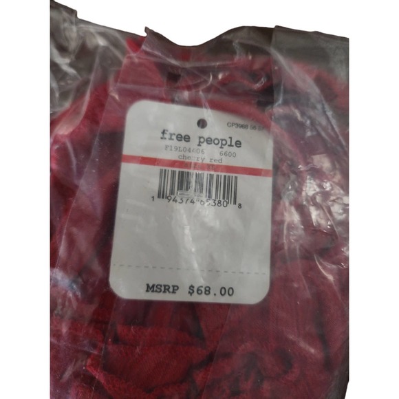 NWT Free People Adella Cami Lace Ruffled Top Red Size XS - Picture 7 of 7